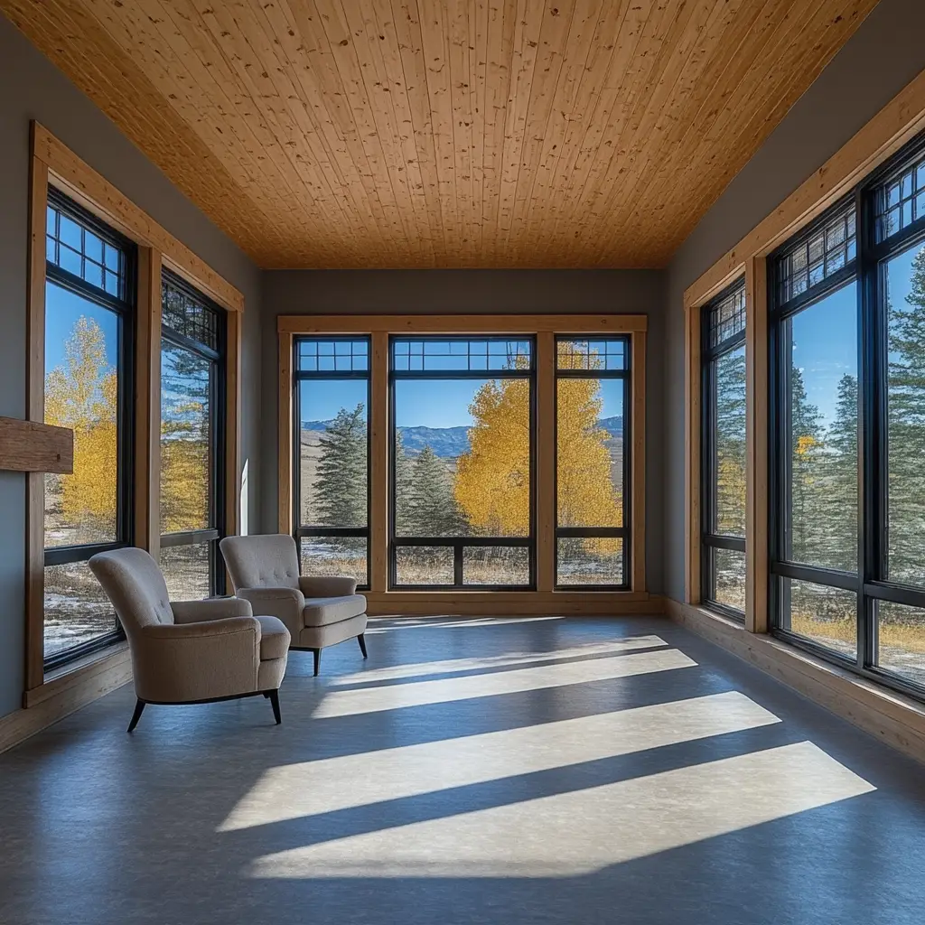 High-quality windows and doors in a modern Calgary home by Pitbull Doors.